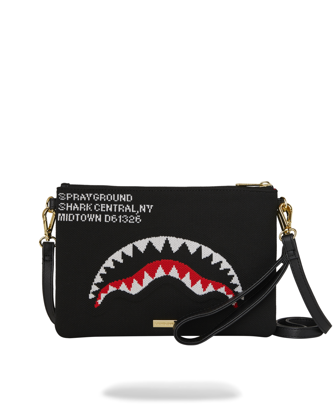 SHARK CENTRAL KNIT CROSSOVER CLUTCH