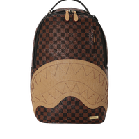 EMBOSSED CHECK BROWN DLXSV BACKPACK