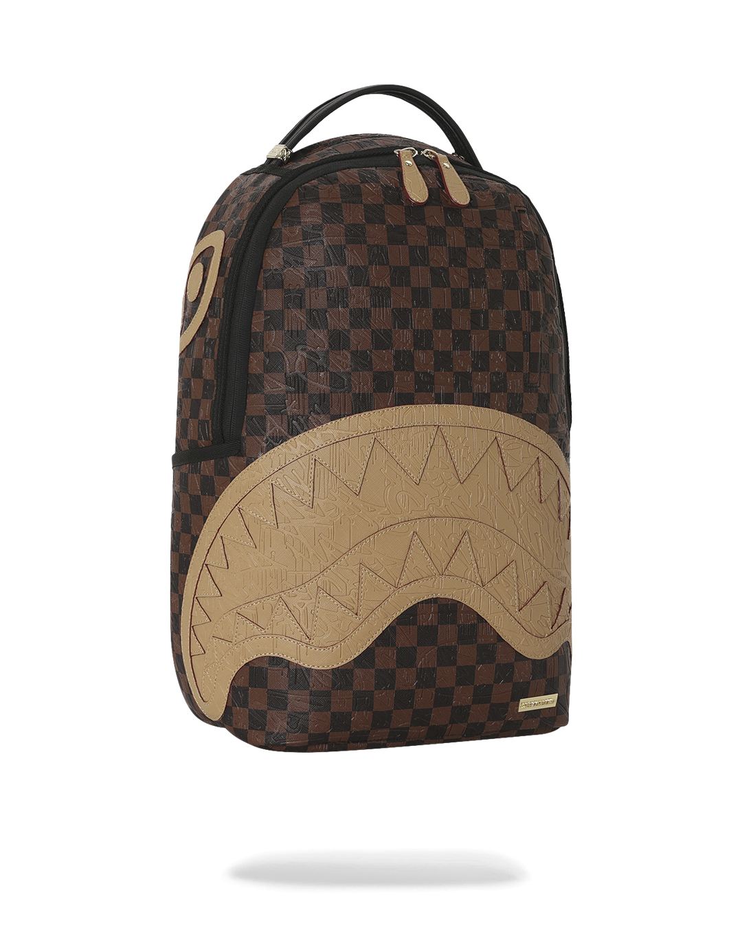 EMBOSSED CHECK BROWN DLXSV BACKPACK