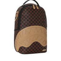 EMBOSSED CHECK BROWN DLXSV BACKPACK