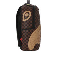 EMBOSSED CHECK BROWN DLXSV BACKPACK