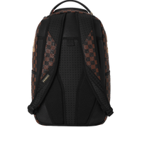 EMBOSSED CHECK BROWN DLXSV BACKPACK