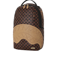 EMBOSSED CHECK BROWN DLXSV BACKPACK