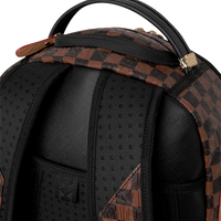 EMBOSSED CHECK BROWN DLXSV BACKPACK