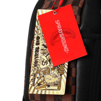 EMBOSSED CHECK BROWN DLXSV BACKPACK