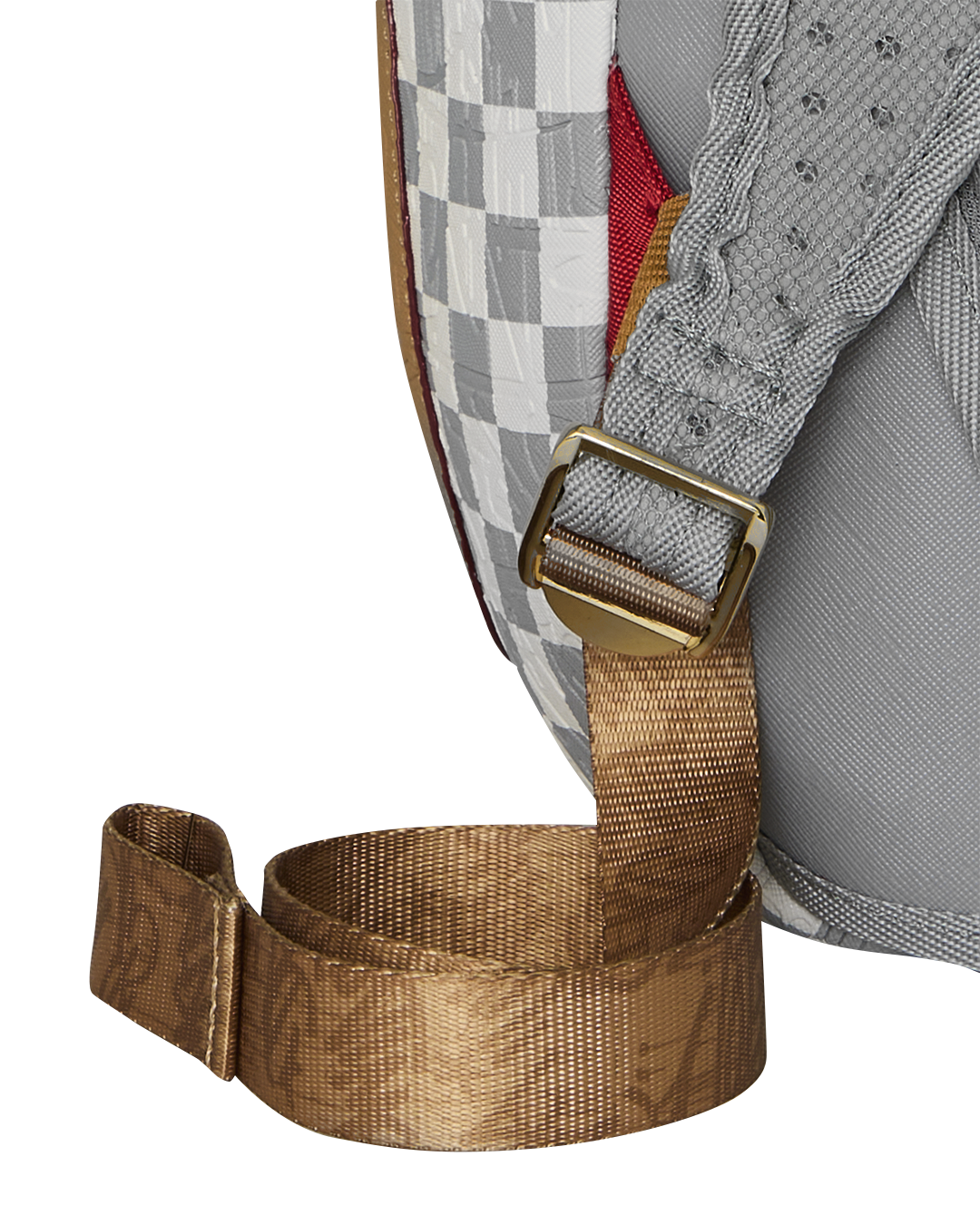 EMBOSSED CHECK CREAM DLXSV BACKPACK