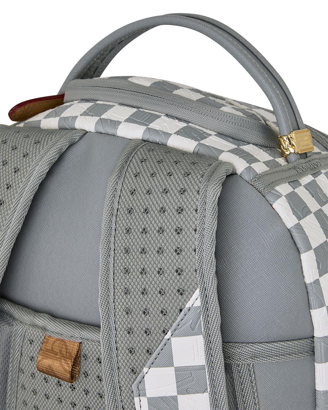 EMBOSSED CHECK CREAM DLXSV BACKPACK