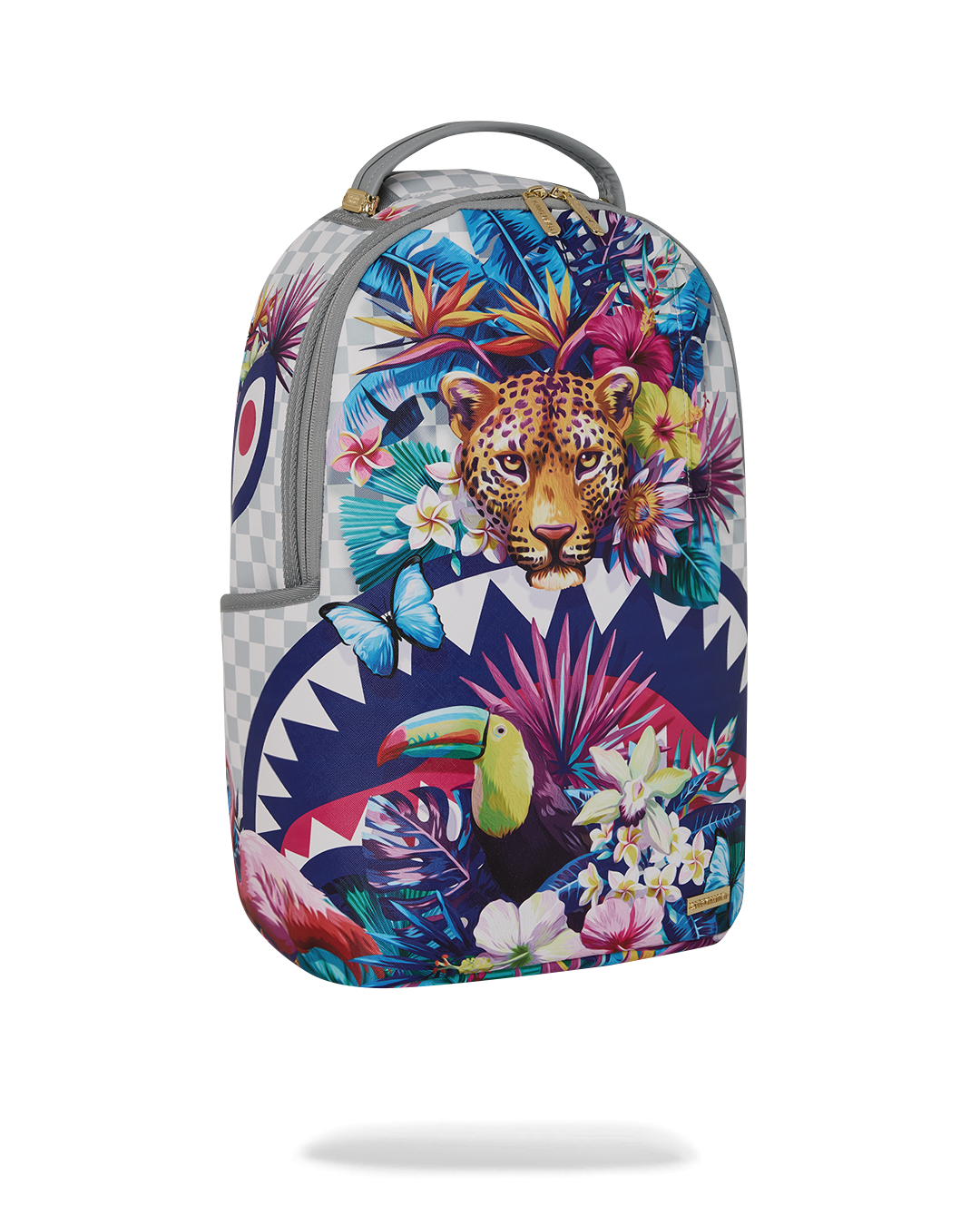 FLOWERING JUNGLE SHARK BACKPACK