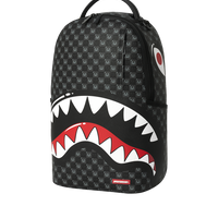 SHARKS IN PARIS WTF BUBBLY BLACK CHECK DLXSV BACKPACK