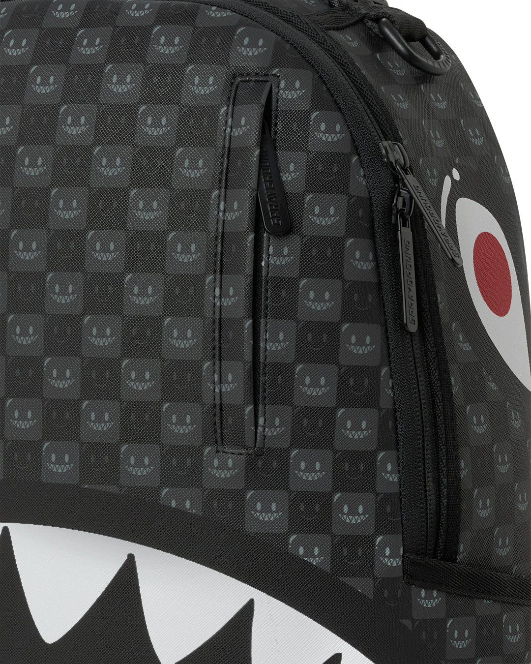 SHARKS IN PARIS WTF BUBBLY BLACK CHECK DLXSV BACKPACK