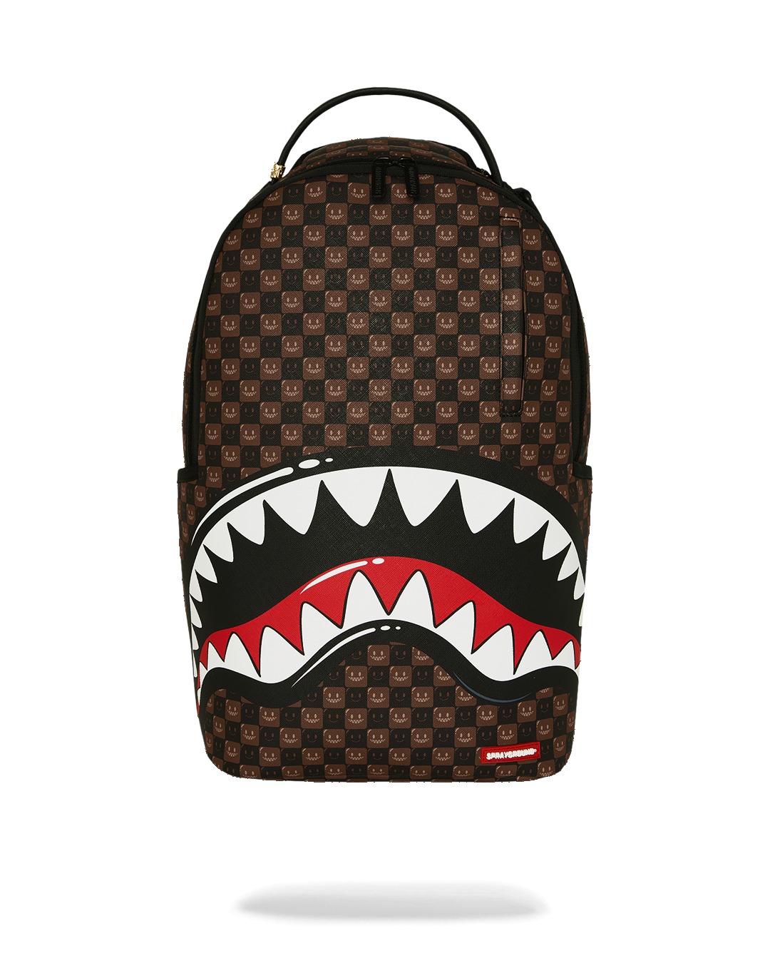 SHARKS IN PARIS WTF BUBBLE BROWN CHECK DLXSV BACKPACK