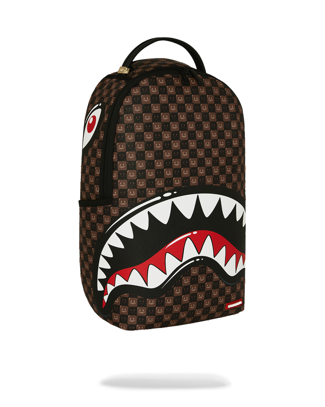 SHARKS IN PARIS WTF BUBBLE BROWN CHECK DLXSV BACKPACK