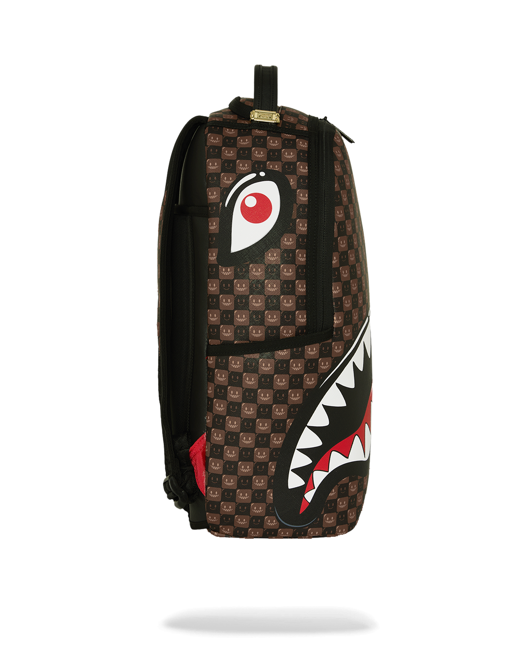 SHARKS IN PARIS WTF BUBBLE BROWN CHECK DLXSV BACKPACK