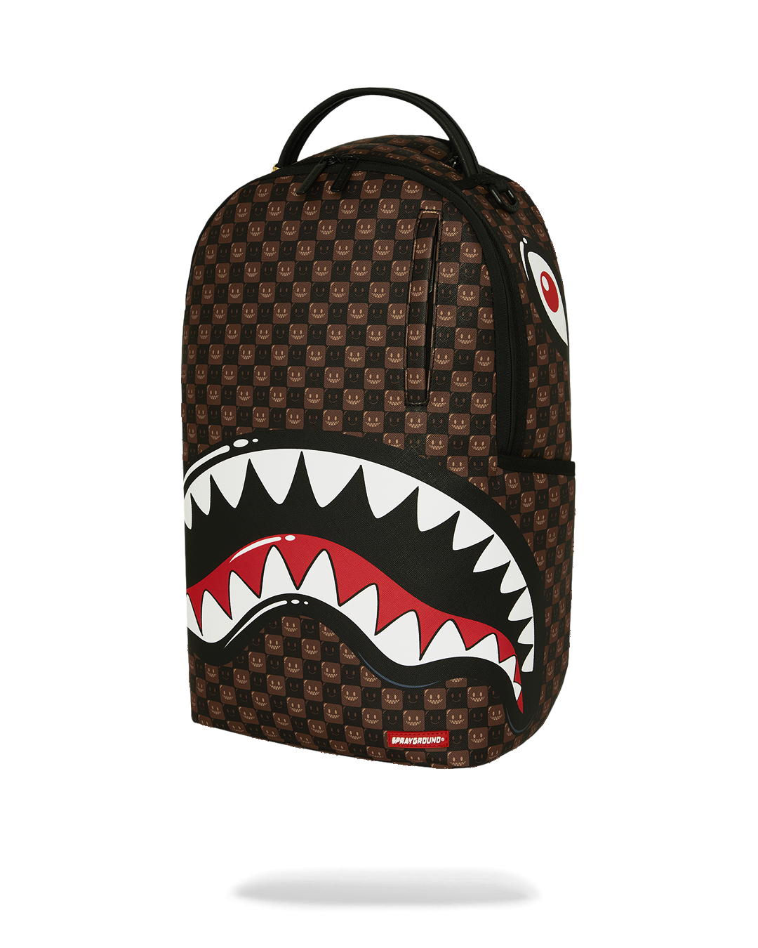 SHARKS IN PARIS WTF BUBBLE BROWN CHECK DLXSV BACKPACK