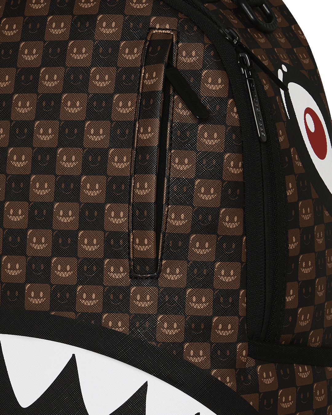 SHARKS IN PARIS WTF BUBBLE BROWN CHECK DLXSV BACKPACK
