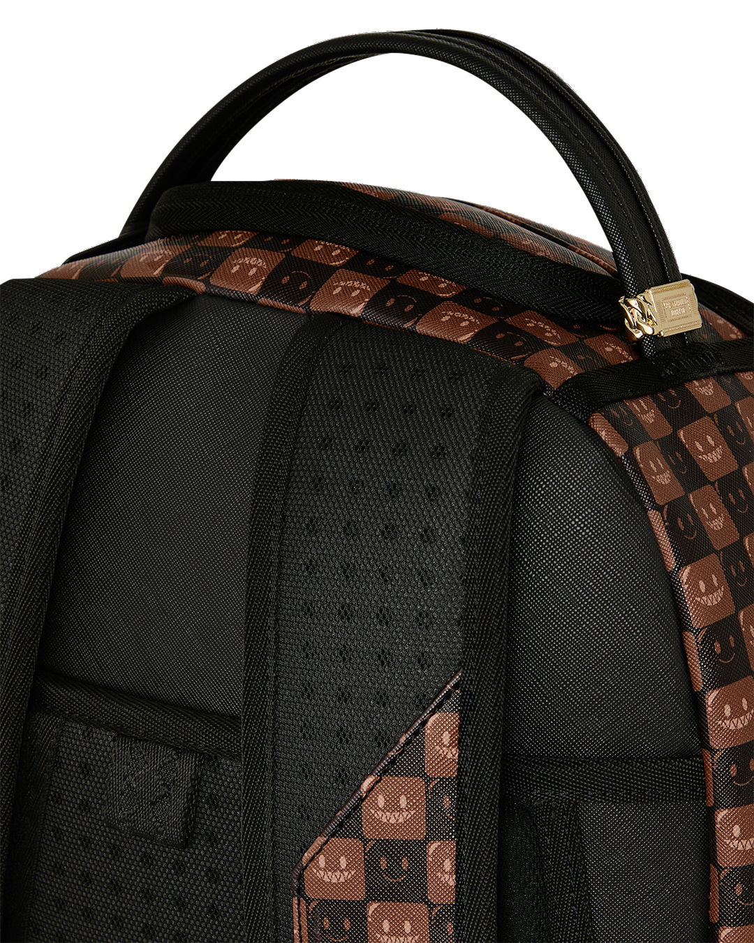 SHARKS IN PARIS WTF BUBBLE BROWN CHECK DLXSV BACKPACK