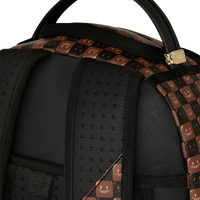 SHARKS IN PARIS WTF BUBBLE BROWN CHECK DLXSV BACKPACK