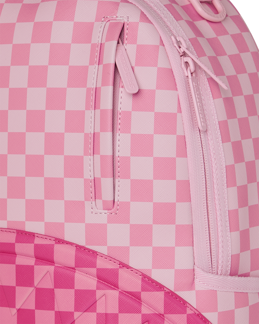 PINK SHARKS IN PARIS PATCH BACKPACK