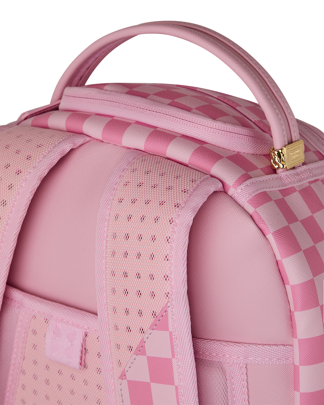 PINK SHARKS IN PARIS PATCH BACKPACK