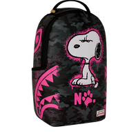 SNOOPY PINK STENCIL BACKPACK