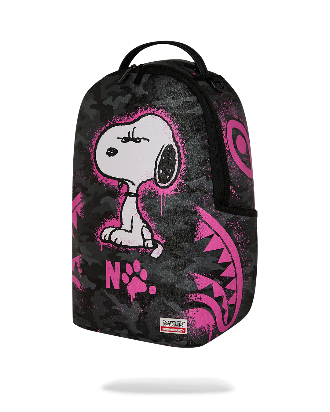 SNOOPY PINK STENCIL BACKPACK