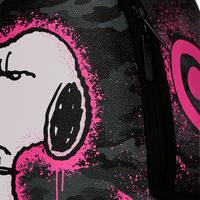 SNOOPY PINK STENCIL BACKPACK