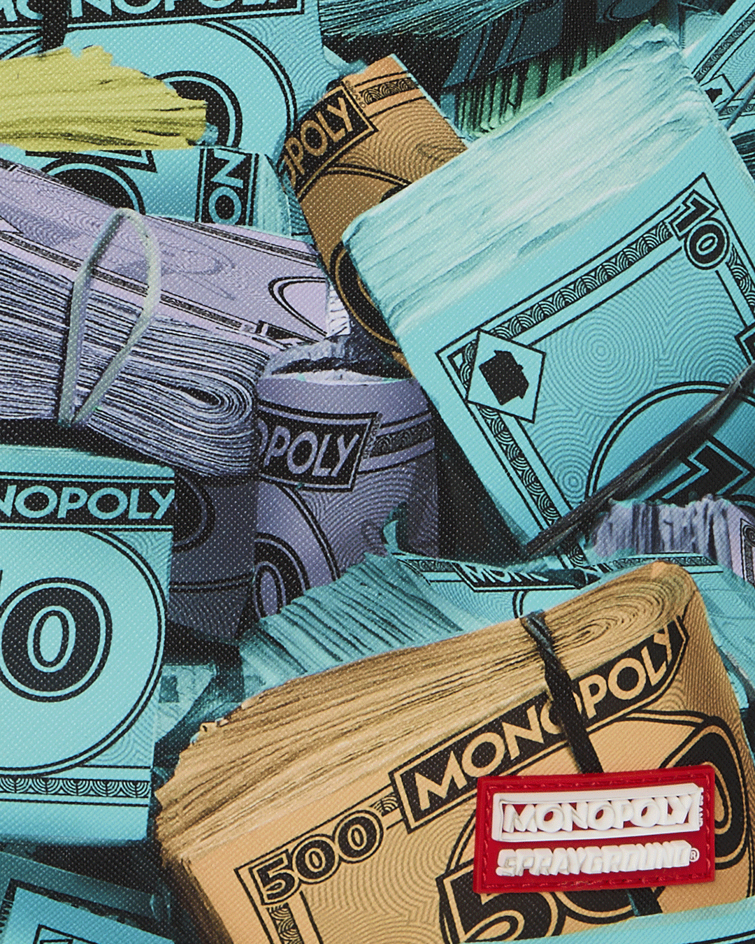 MONOPOLY MONEY STACKS BACKPACK
