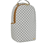 GRAFF EMBOSSED CREAM CHECK BACKPACK