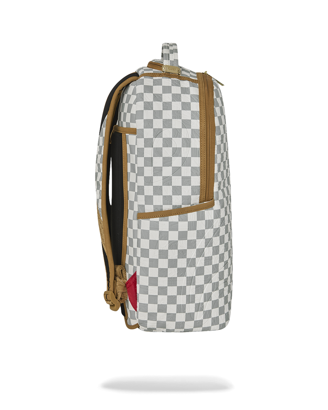 GRAFF EMBOSSED CREAM CHECK BACKPACK