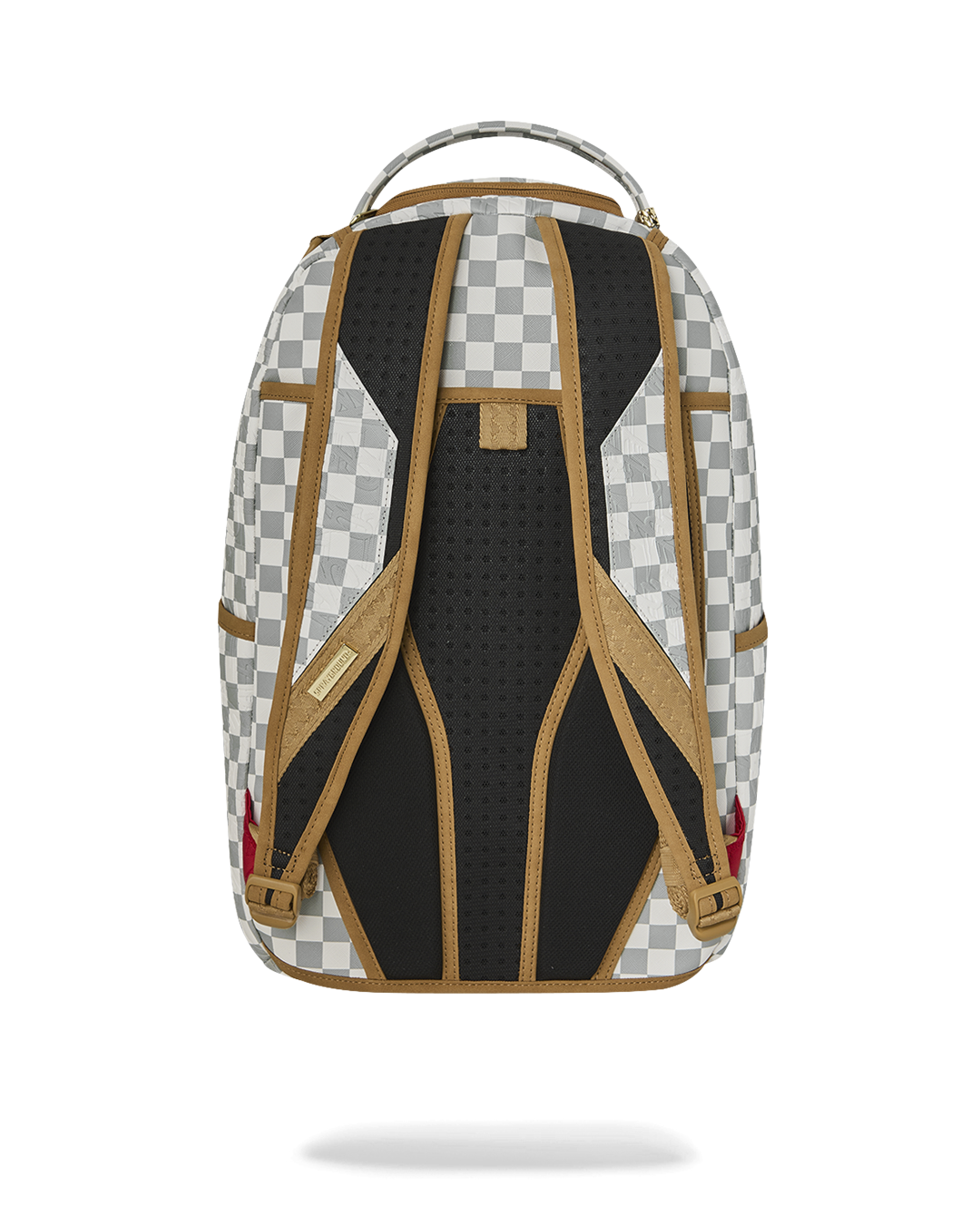 GRAFF EMBOSSED CREAM CHECK BACKPACK