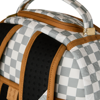 GRAFF EMBOSSED CREAM CHECK BACKPACK