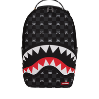 GRAY PEEKING CHARACTER CHECK BACKPACK