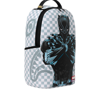 MARVEL BLACK PANTHER WAKANDA FOREVER ON WHITE CHECK DLXSV BACKPACK