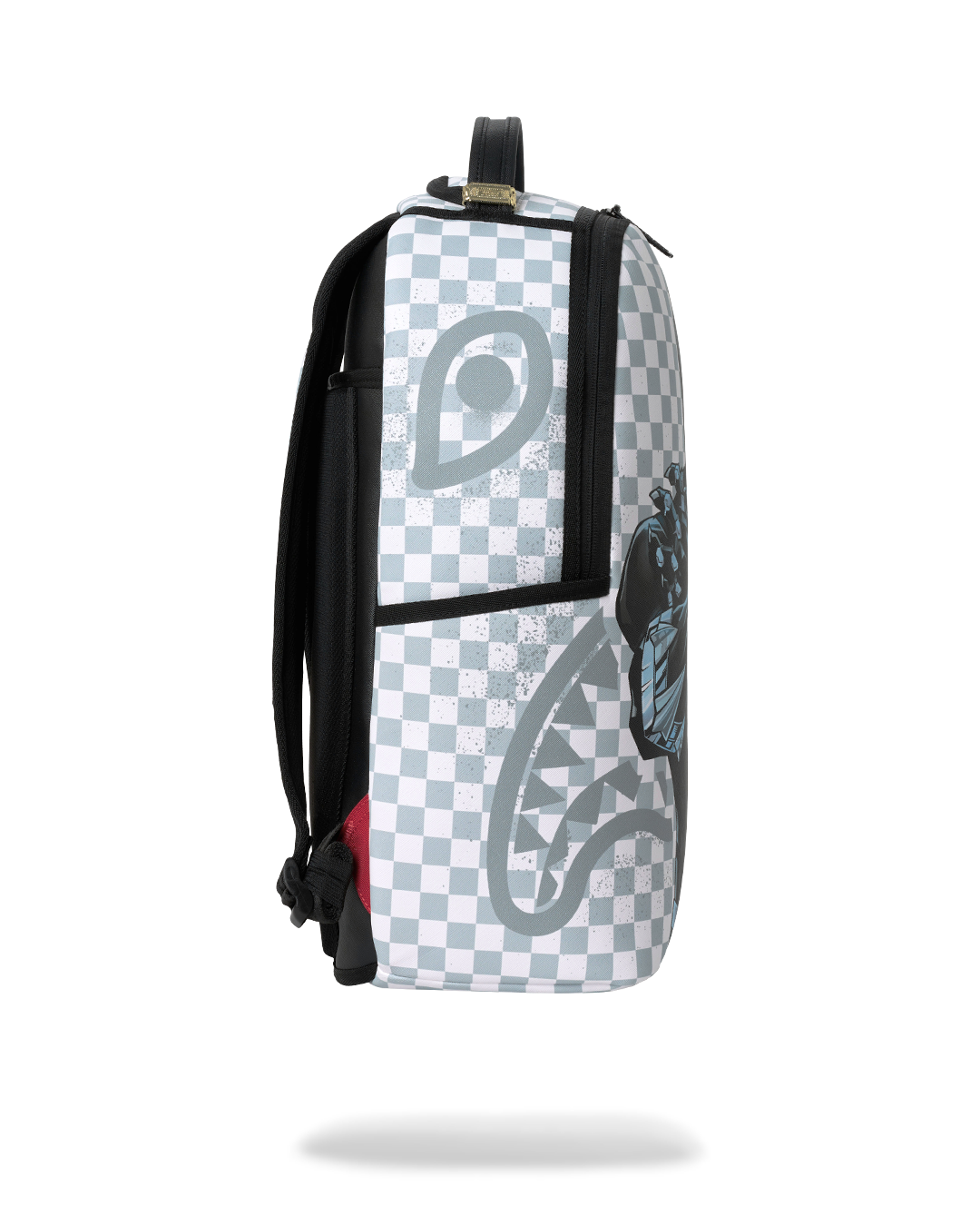 MARVEL BLACK PANTHER WAKANDA FOREVER ON WHITE CHECK DLXSV BACKPACK
