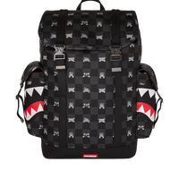 GRAY PEEKING CHARACTER CHECK MONTE CARLO BACKPACK