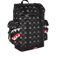 GRAY PEEKING CHARACTER CHECK MONTE CARLO BACKPACK