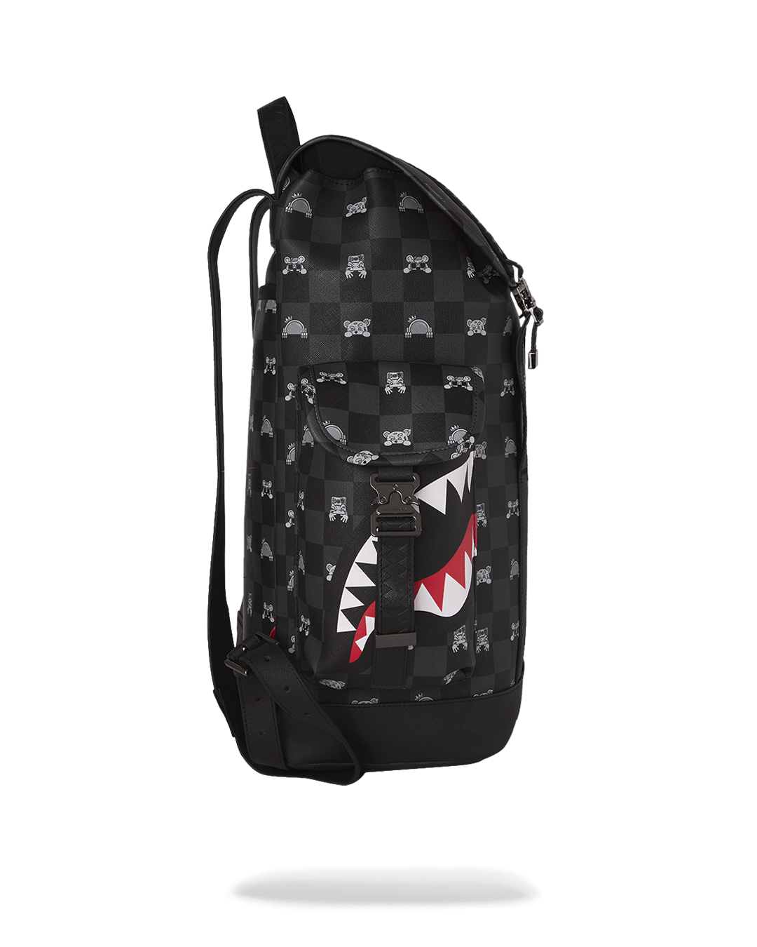 GRAY PEEKING CHARACTER CHECK MONTE CARLO BACKPACK