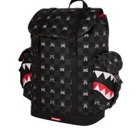 GRAY PEEKING CHARACTER CHECK MONTE CARLO BACKPACK