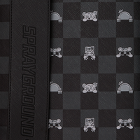 GRAY PEEKING CHARACTER CHECK MONTE CARLO BACKPACK