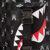 GRAY PEEKING CHARACTER CHECK MONTE CARLO BACKPACK