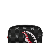 GRAY PEEKING CHARACTER CHECK POUCH