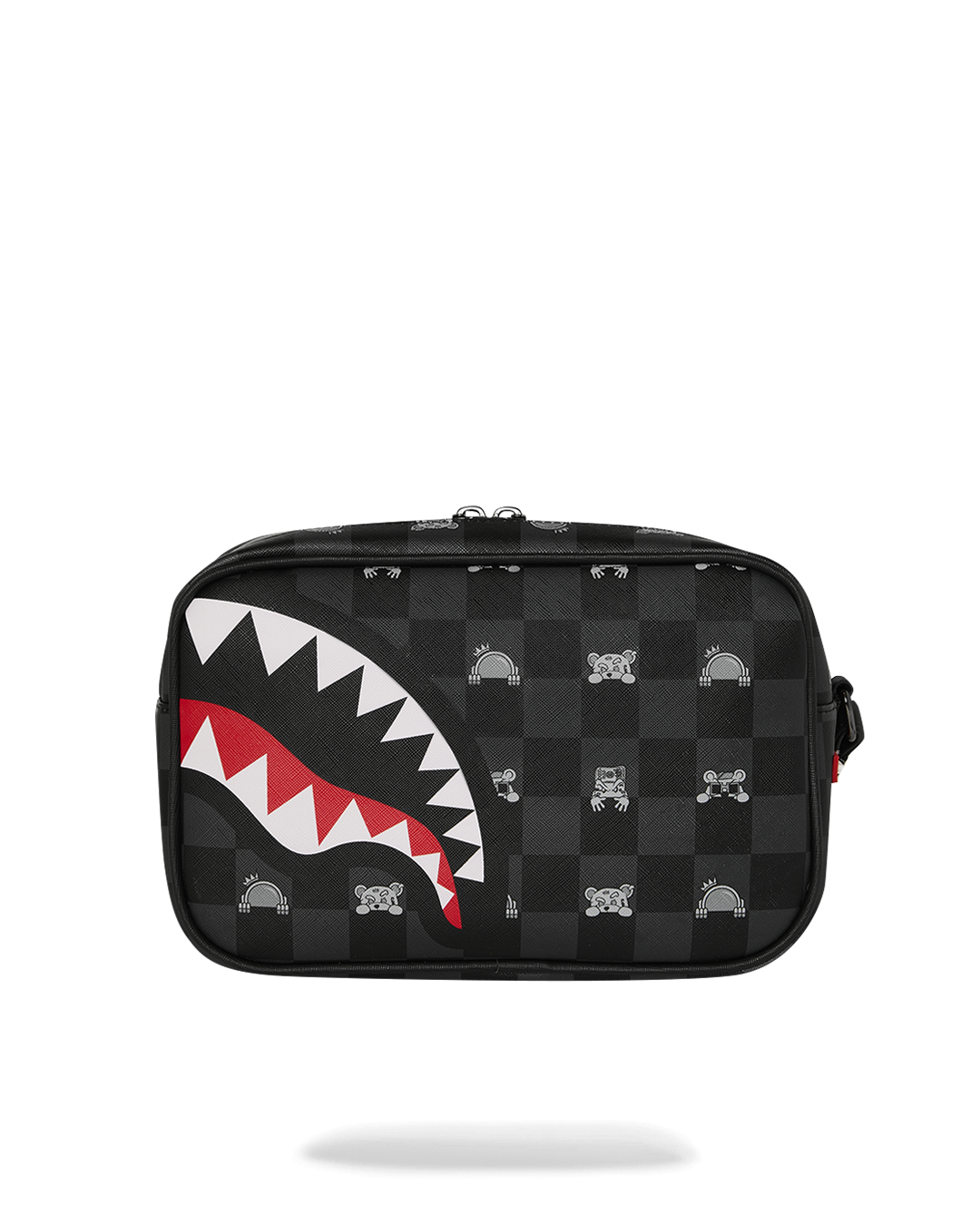 GRAY PEEKING CHARACTER CHECK TOILETRY BRICK
