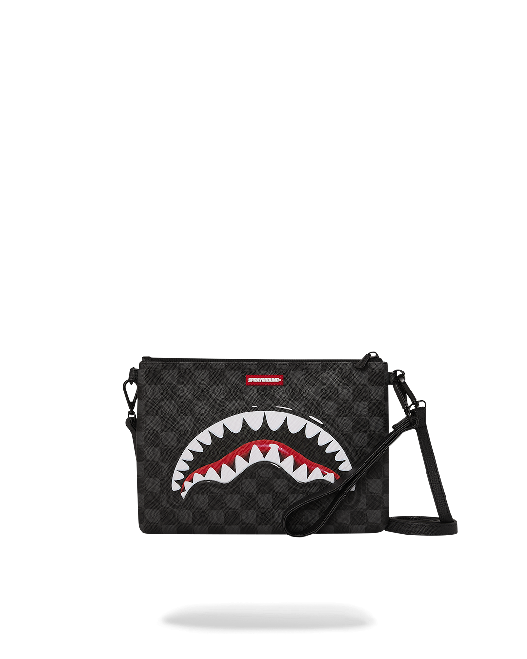 SHARKS IN PARIS BALLOON BLACK CROSSOVER CLUTCH