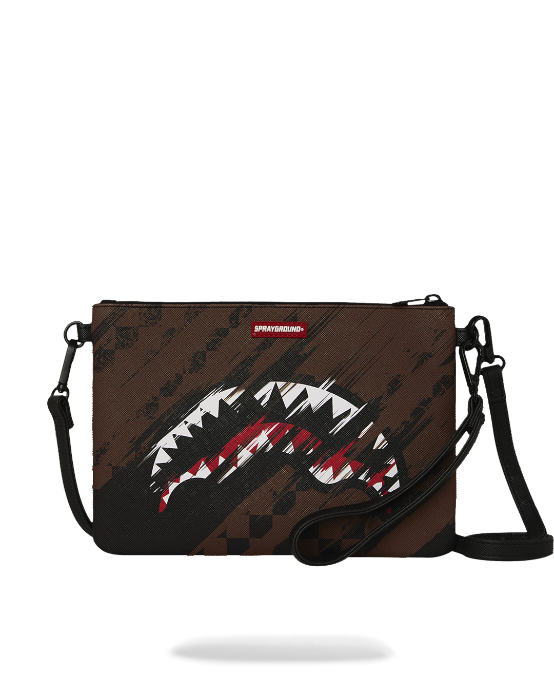 SMEARED GRUNGE CROSSOVER CLUTCH