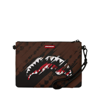 SMEARED GRUNGE CROSSOVER CLUTCH