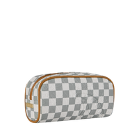 GRAFF EMBOSSED CREAM CHECK POUCH