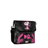 SNOOPY PINK STENCIL MESSENGER SLING