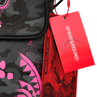 SNOOPY PINK STENCIL MESSENGER SLING