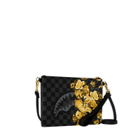 GOLD FLORAL REMIX CROSSOVER CLUTCH