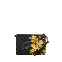 GOLD FLORAL REMIX CROSSOVER CLUTCH